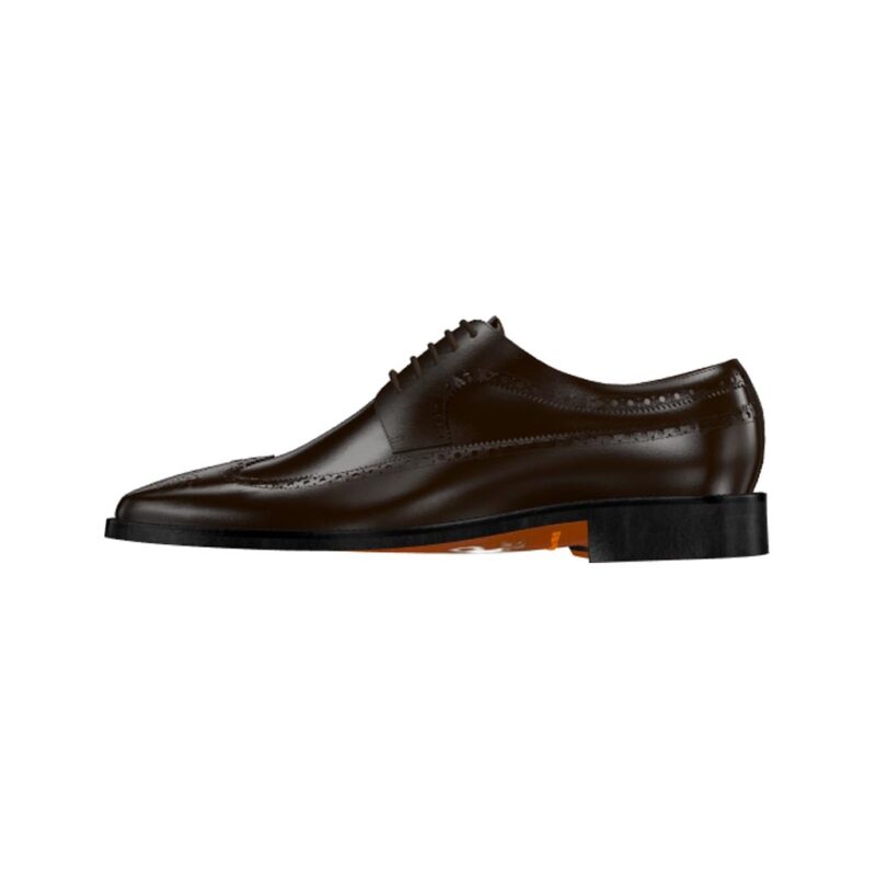 Side view of model Michelangelo, burgundy cordovan leather Golf BespokeShoes