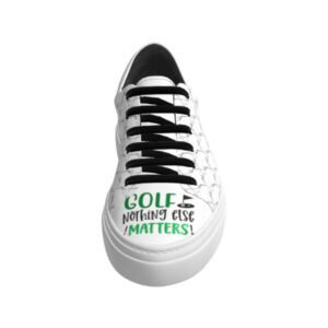 View of model D1_STYle for woman, exclusive painted calf leather women golf shoes Model D1_STYle for woman Golf BespokeShoes